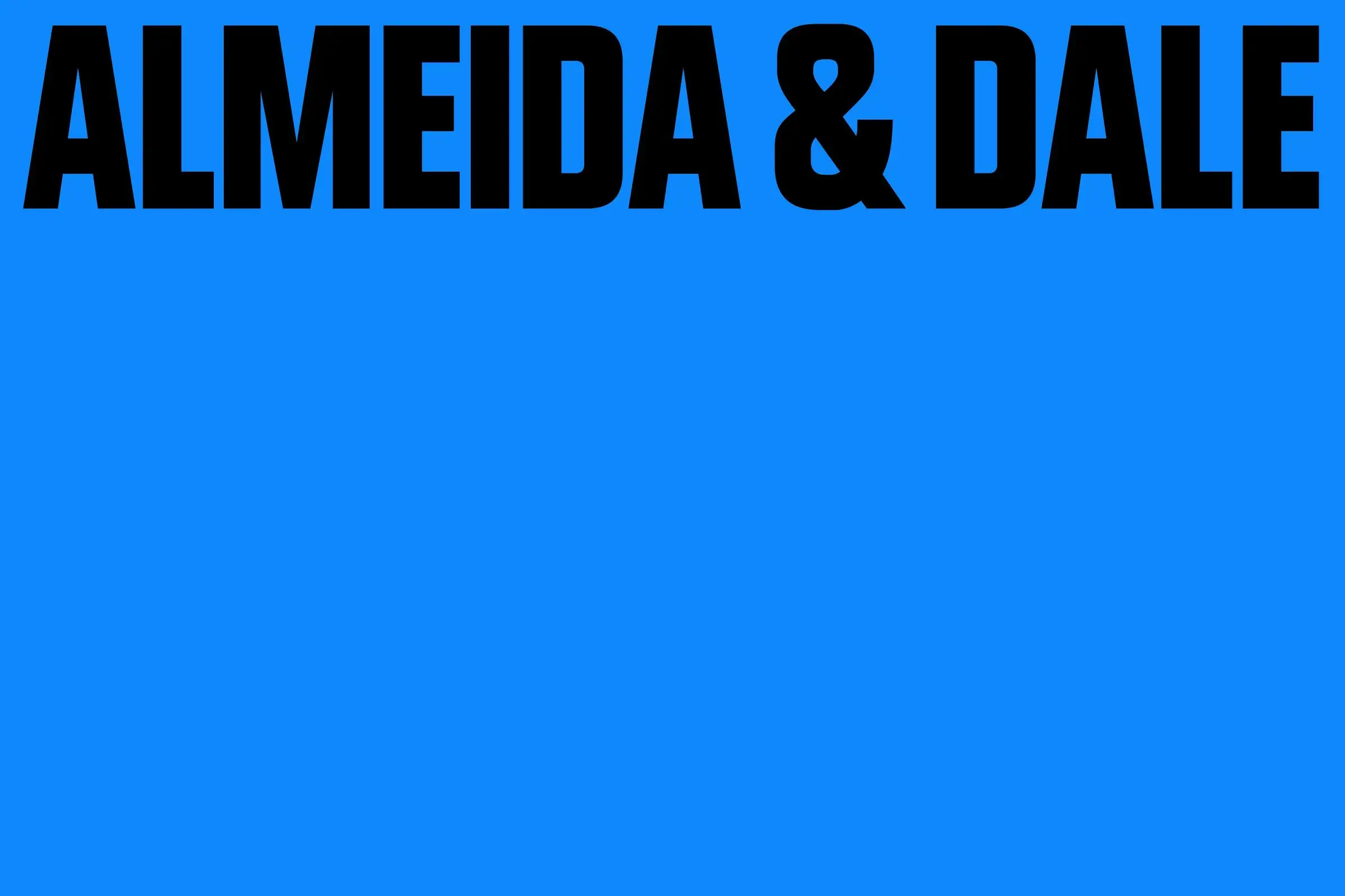 Almeida & Dale wordmark from the new identity designed by Porto Rocha