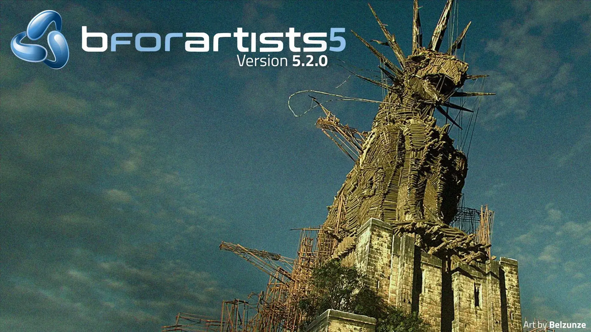 Official splash screen of Bforartists 5.2.0