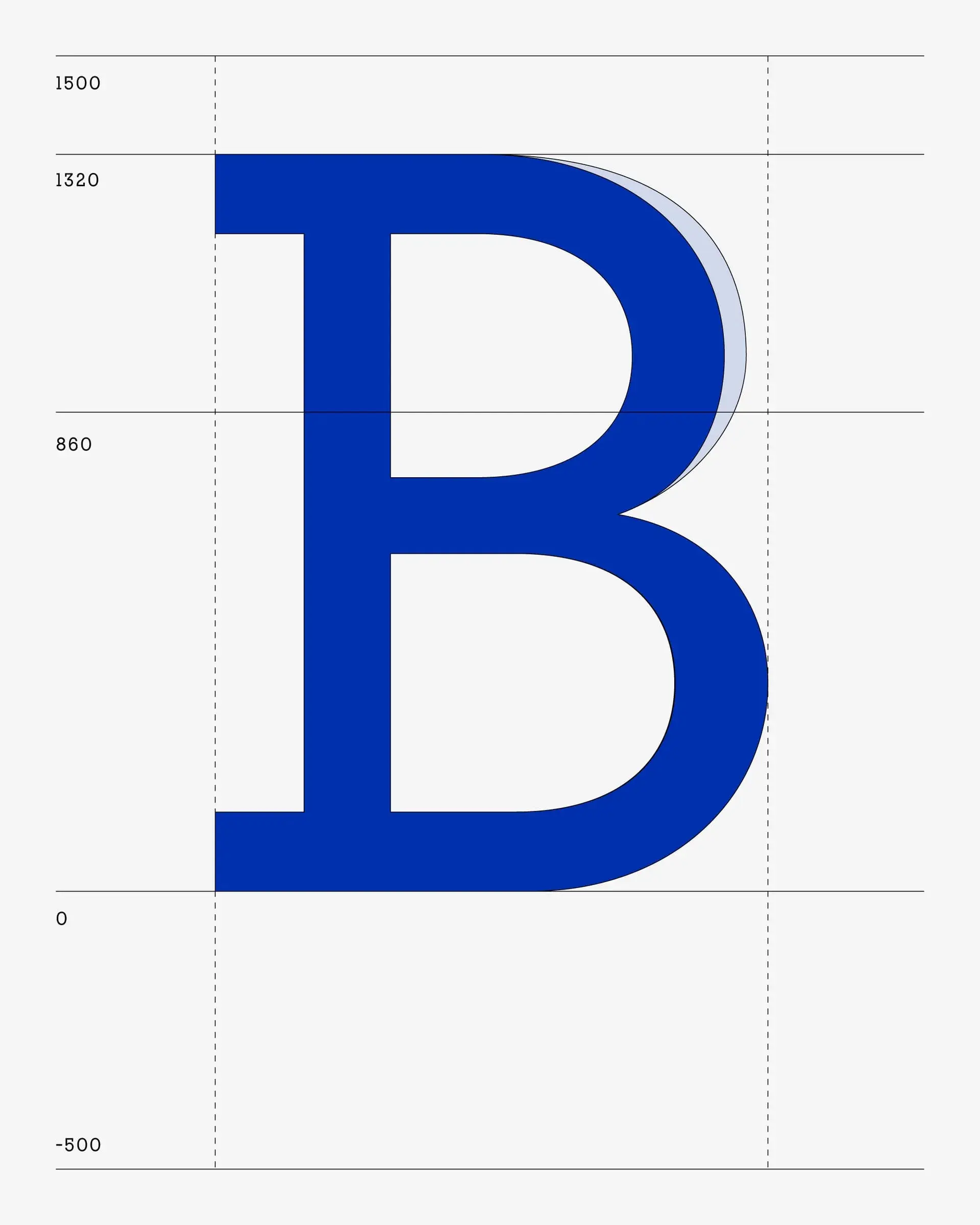 Composition bleue de la nouvelle identité Brompton conçue par Studio Blackburn