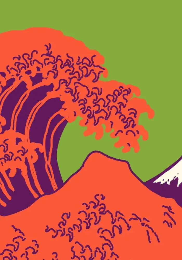 Brussels Flower Carpet 2026 design inspired by Hokusai's Great Wave