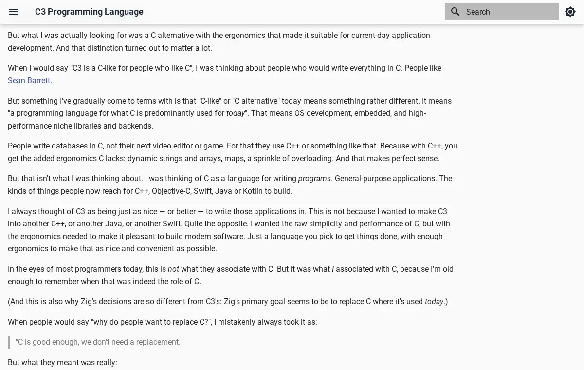 Christoffer Lernö’s post explaining C3’s positioning change
