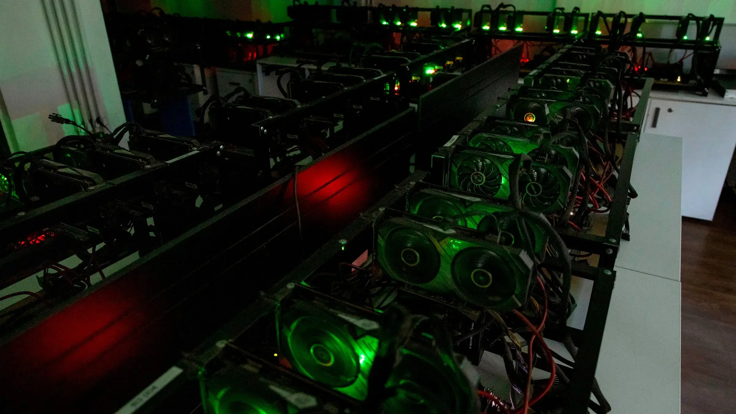 Nvidia CMP 170HX graphics card seen from the front