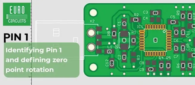Comparaison des conventions de position de Pin 1 et de rotation zéro pour un composant électronique