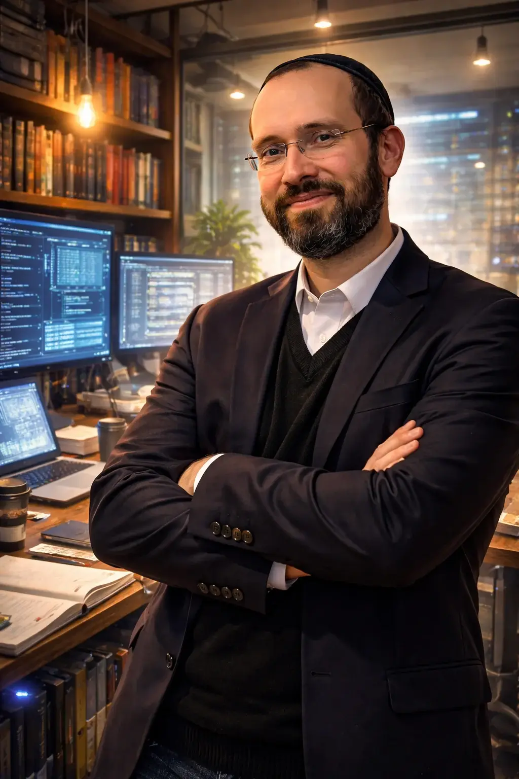 Recent portrait of Jérémie Berrebi