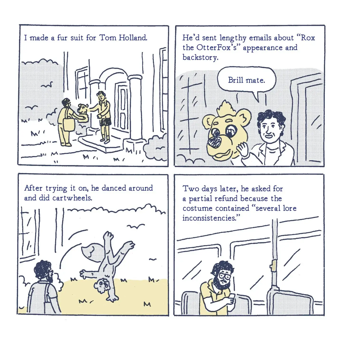 Bande dessinée de Luke Healy issue de sa série de fausses rencontres avec des célébrités