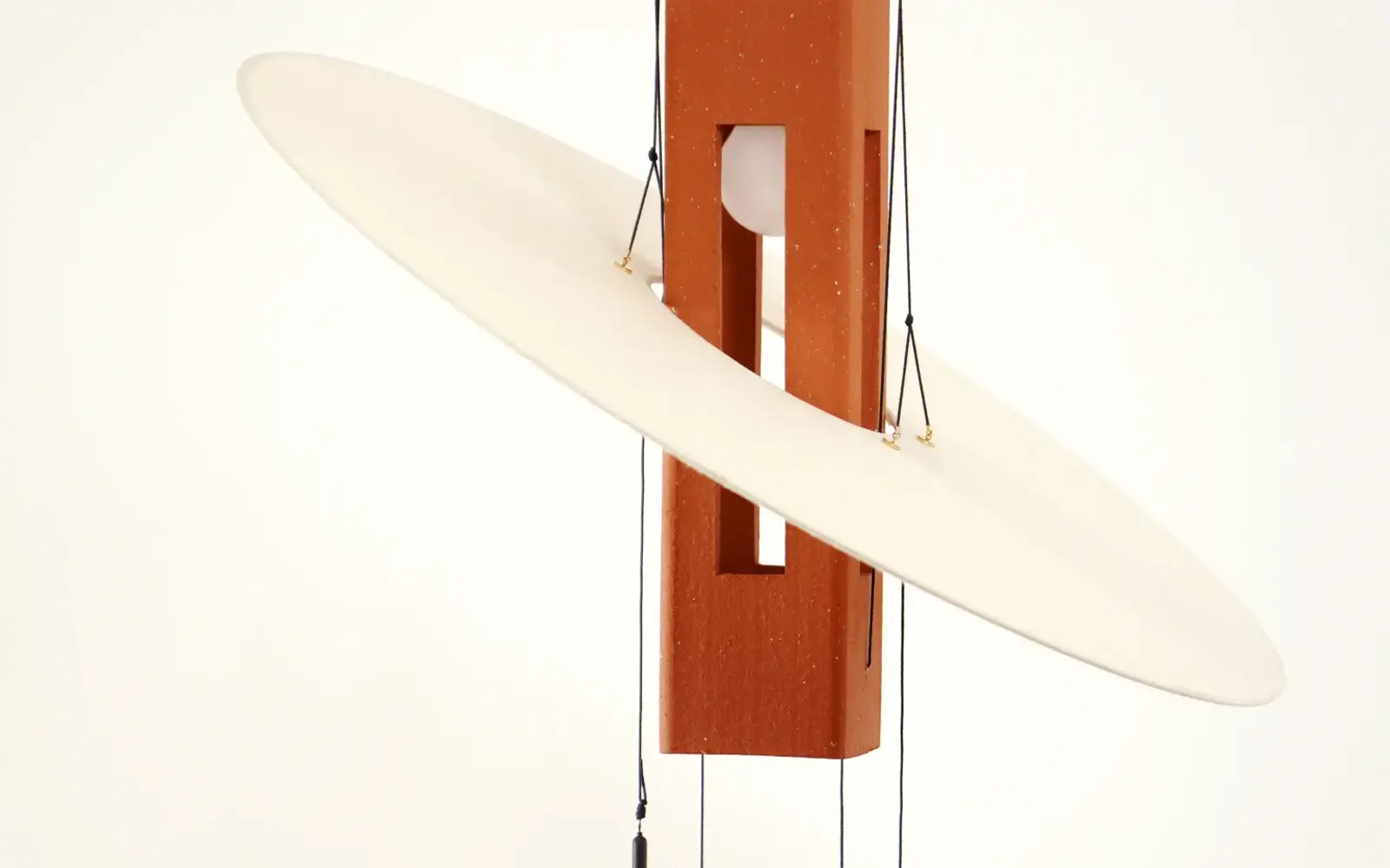 Maison Cédrat Nova pendant in terracotta and washi paper