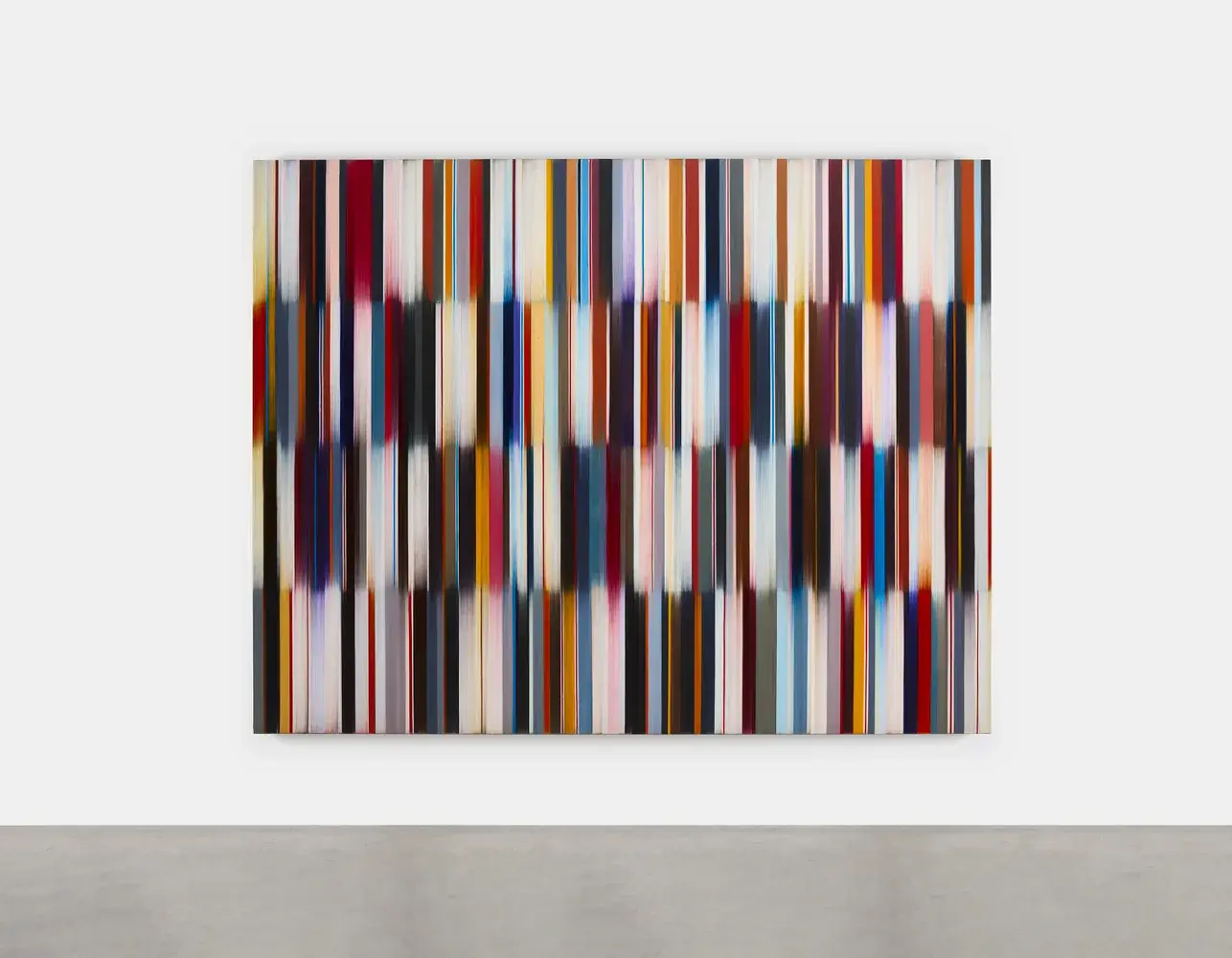 Sea of Sound by Mark Francis, 2024, large abstract composition of coloured bands
