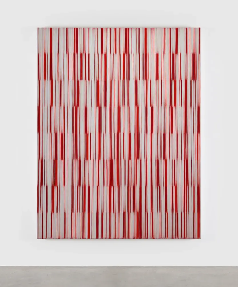 Sound Field by Mark Francis, 2022, a tall abstract painting