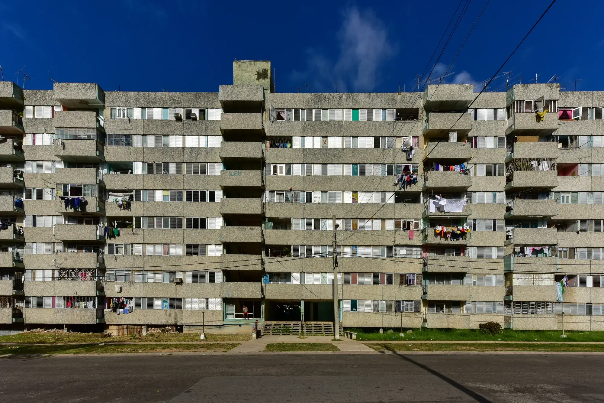 Collective apartment blocks in Alamar, east of Havana