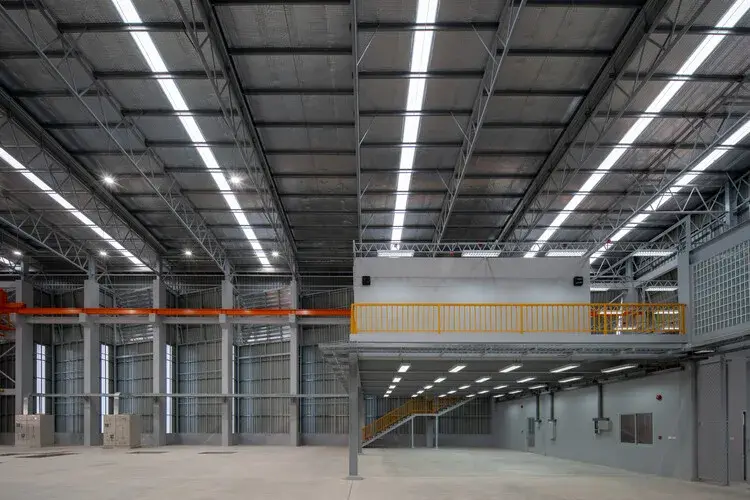 Royal Thai Naval Dockyard foundry with metal envelope and large openings