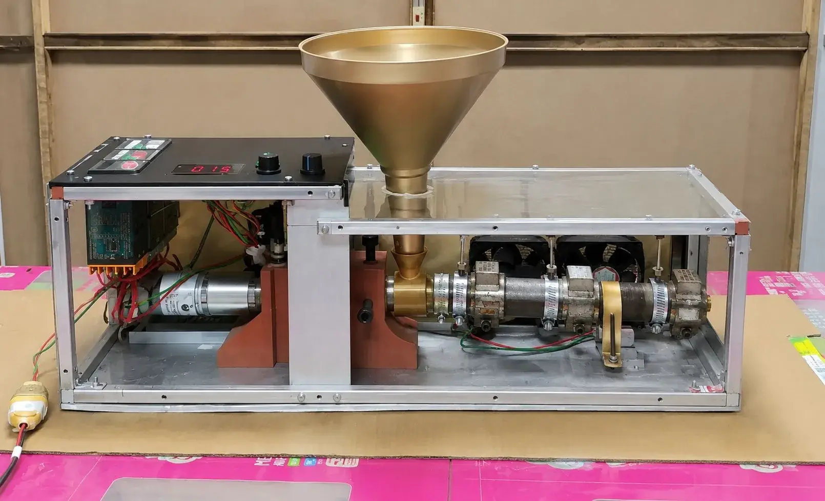 Portable NIT Rourkela extruder developed to produce recycled composite filament