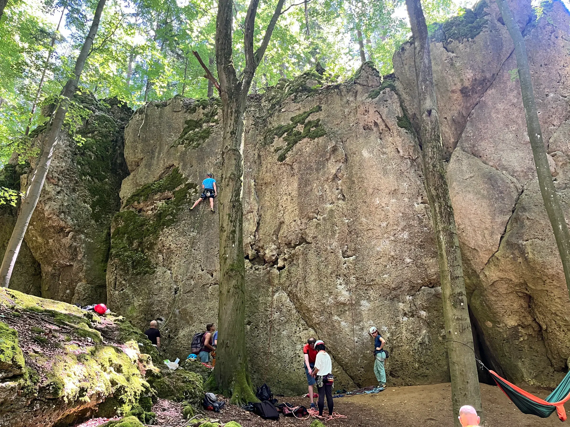 Fuchsbau climbing crag in the Frankenjura, referenced by OpenClimbing