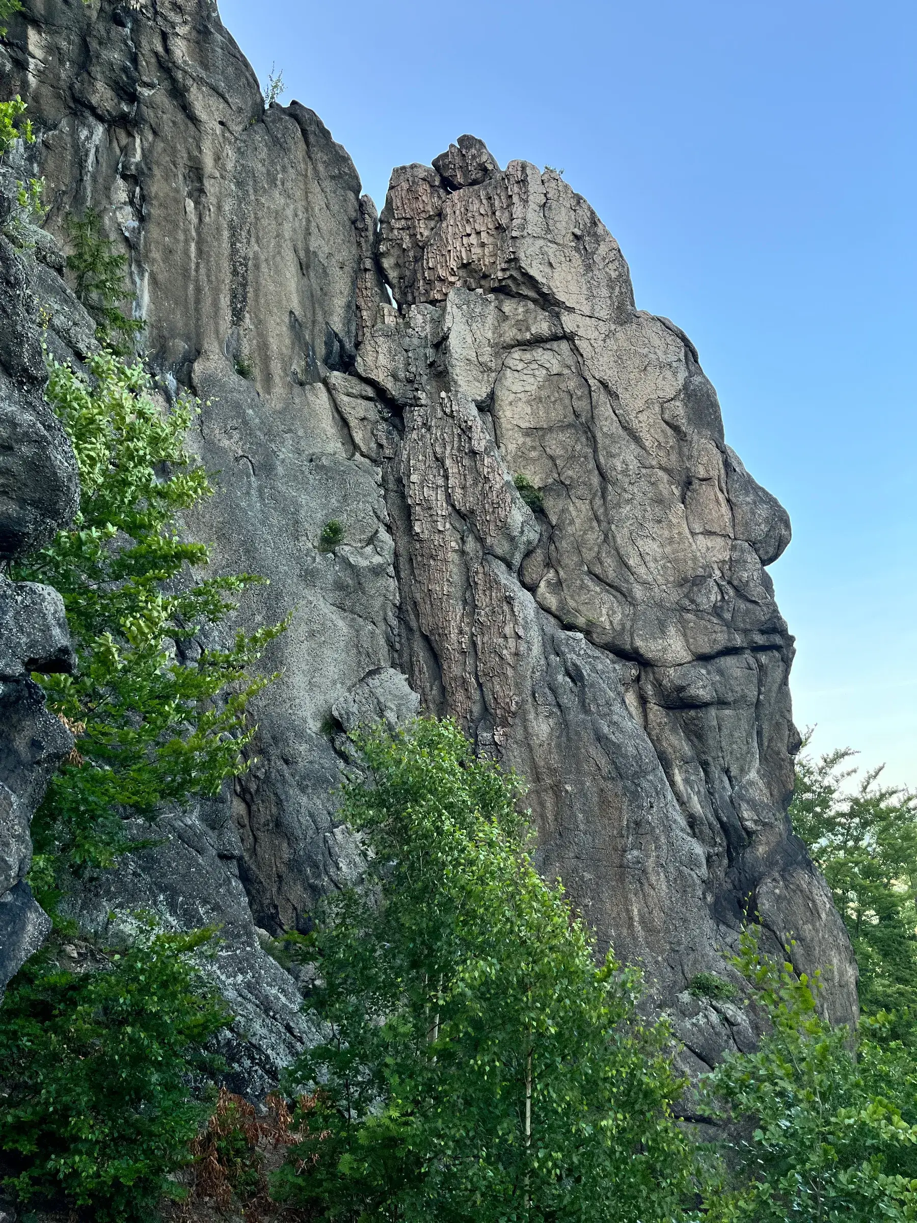 Sokolik Mały climbing crag in Poland, photographed for an OpenClimbing relation