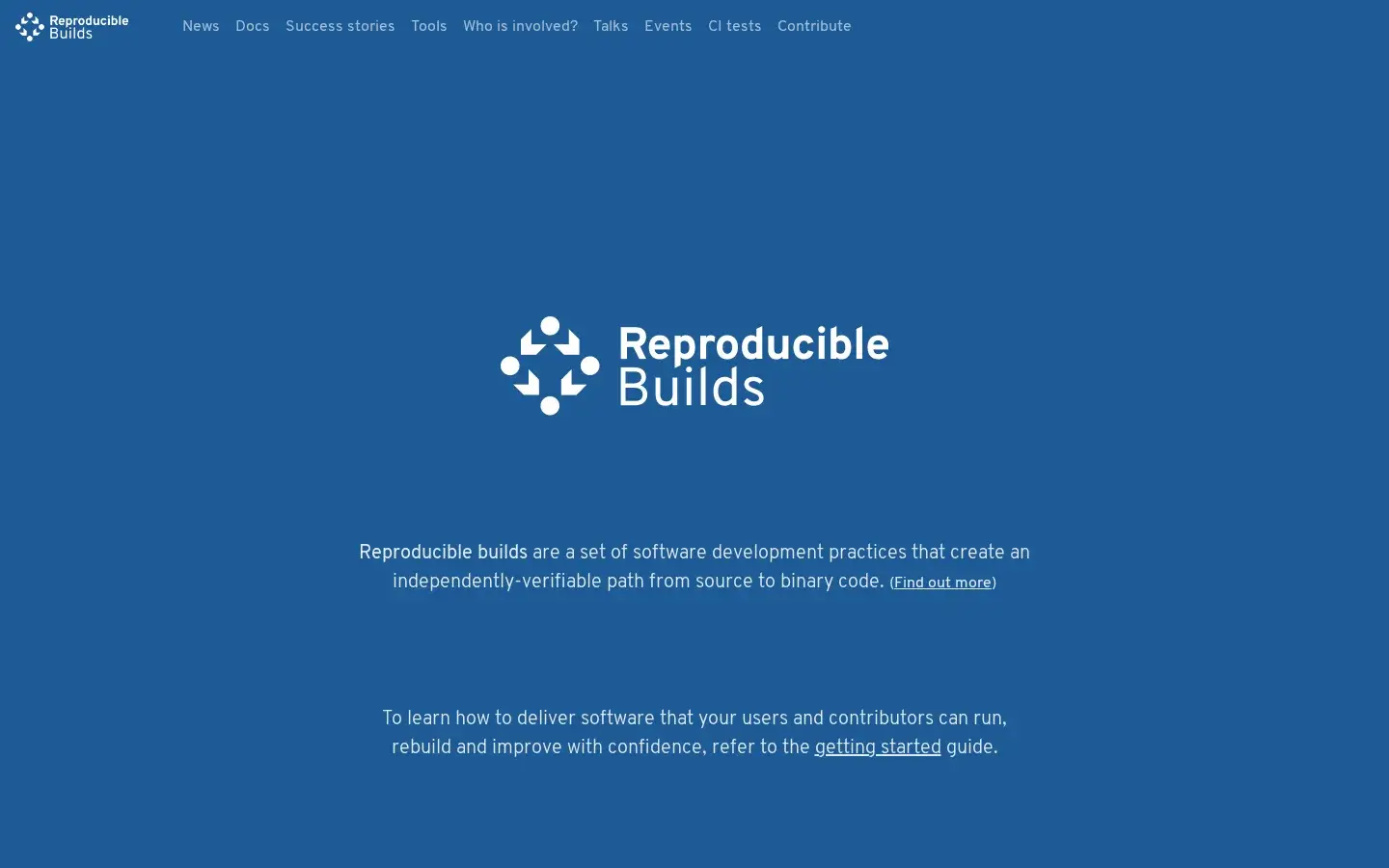 Page du projet Reproducible Builds