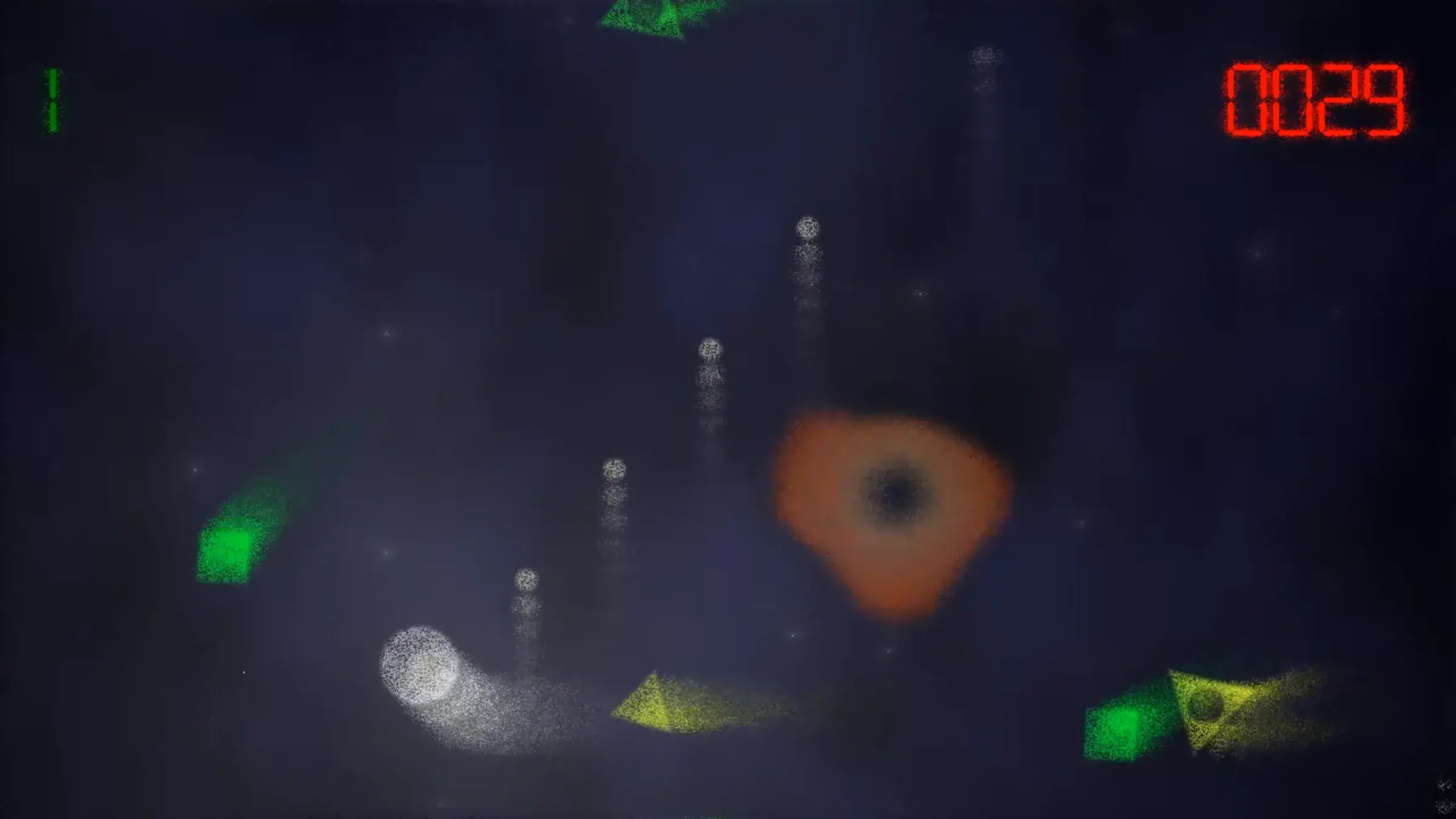Screenshot of shmup8, the Windows shoot’em up built around a custom bytecode VM