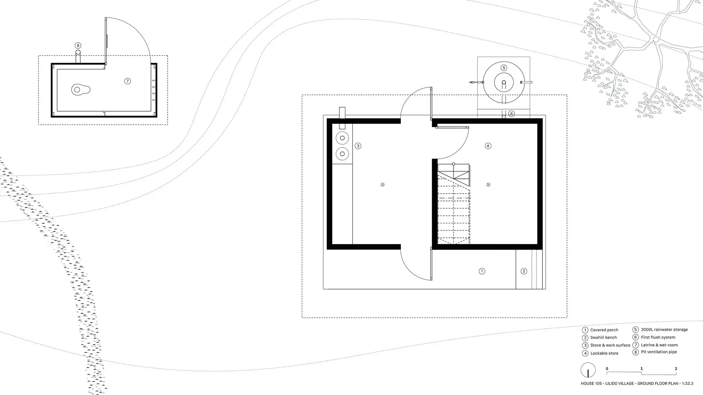 Ground-floor plan of a Star Home showing kitchen, storage and circulation