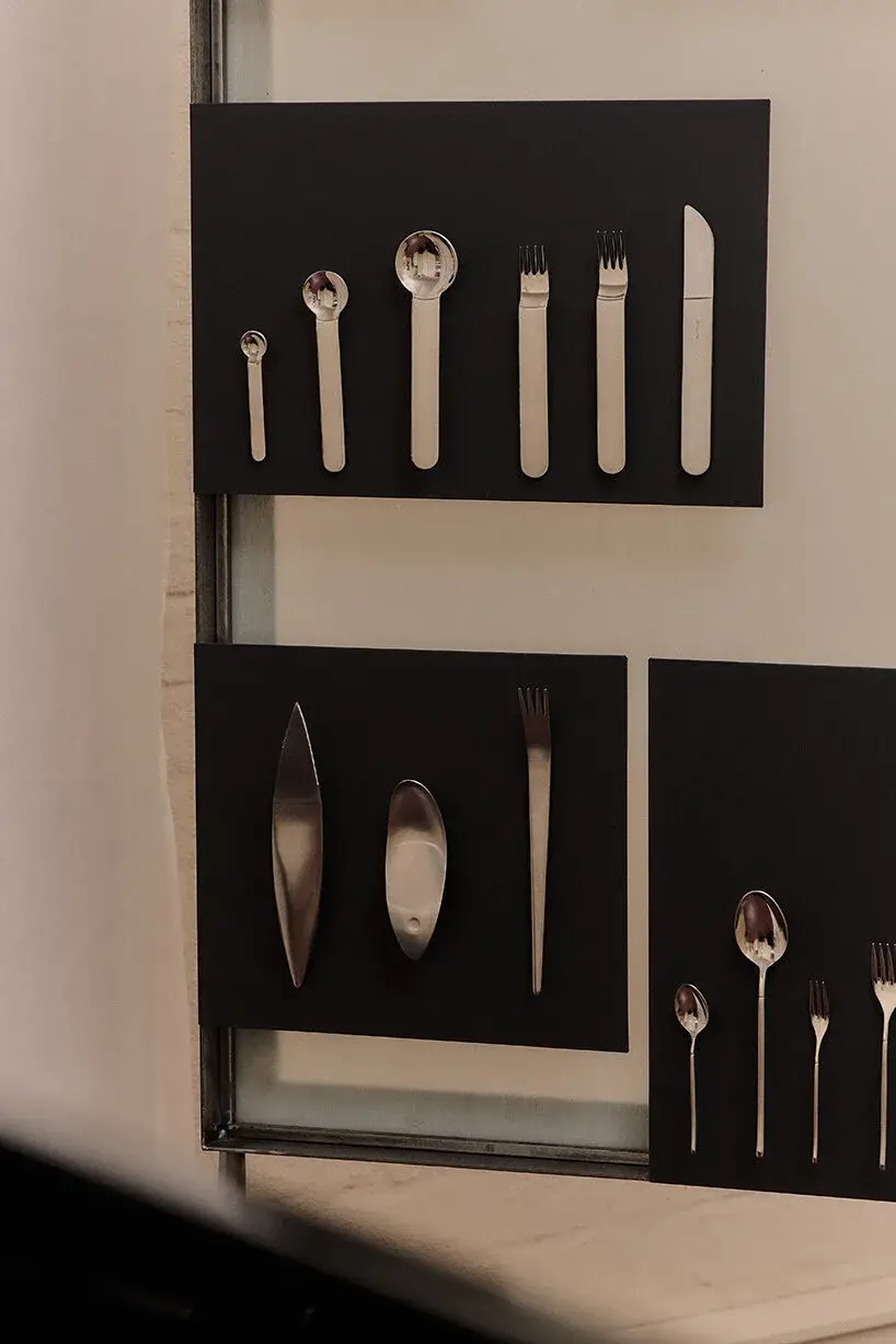 View of Table Manners showing experimental cutlery in Melbourne