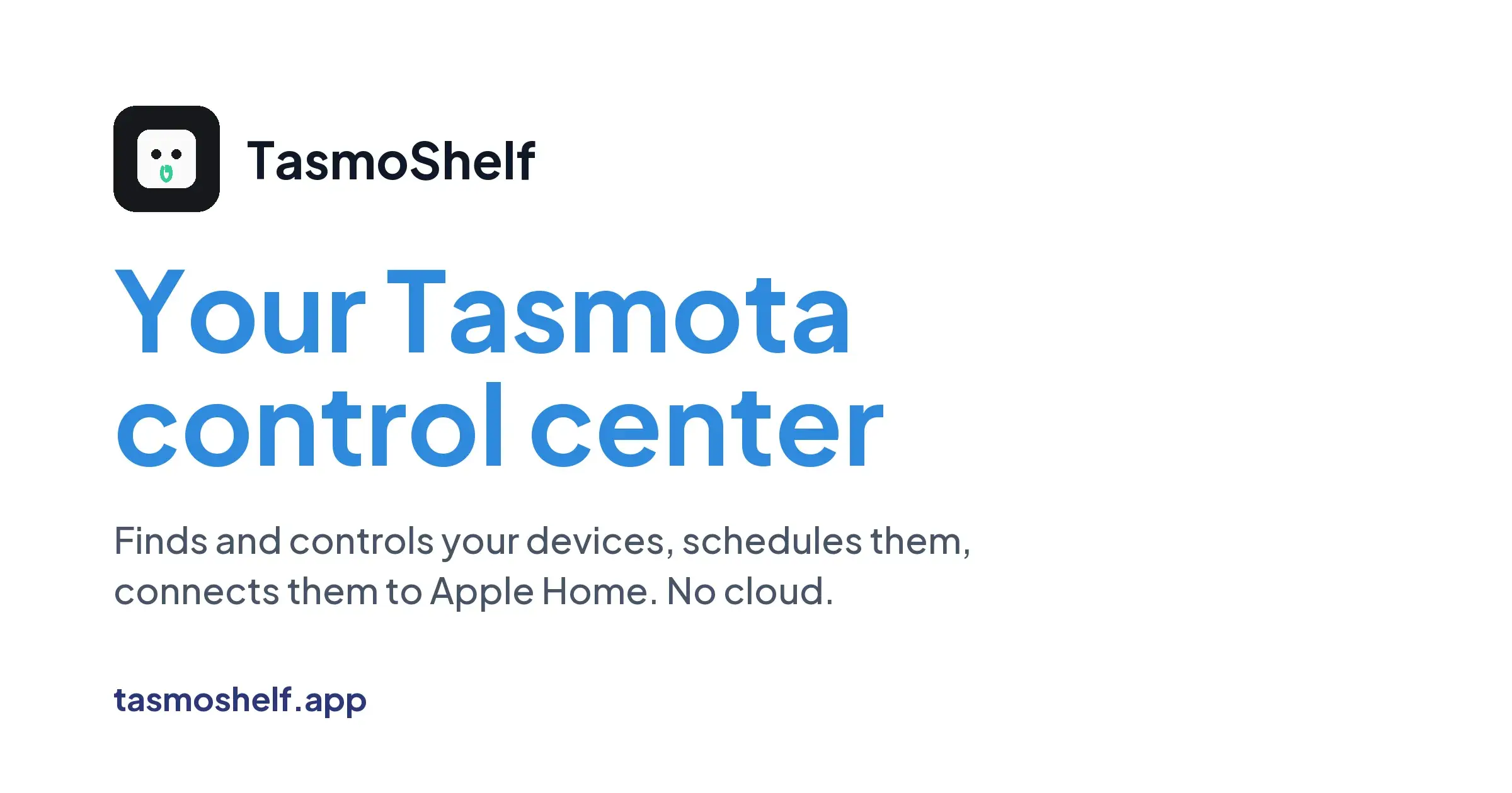Interface de TasmoShelf présentant des appareils Tasmota et leur état