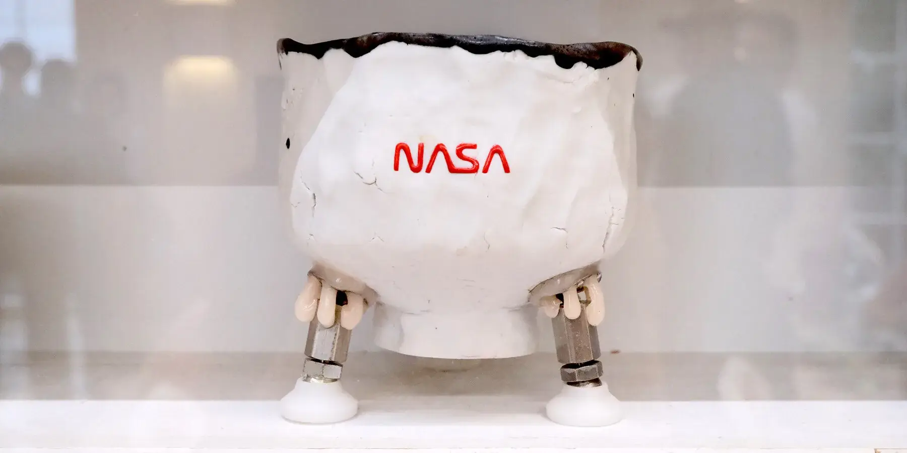 Tom Sachs ceramics at Salon 94 showing irregular surfaces and visible repairs