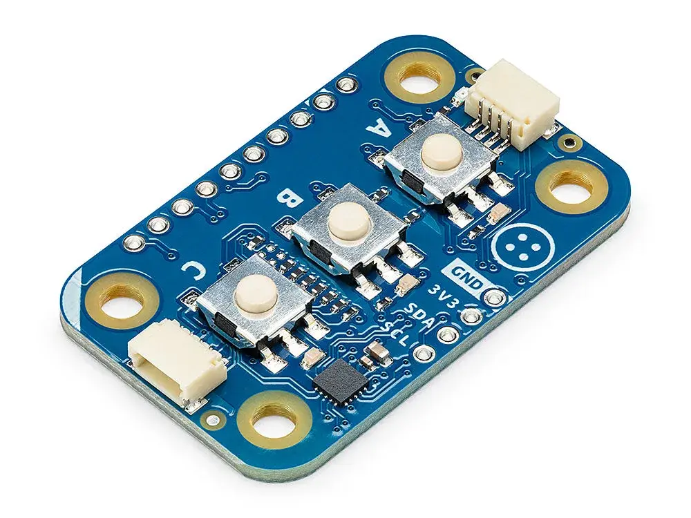 Arduino Modulino Buttons board with three physical switches