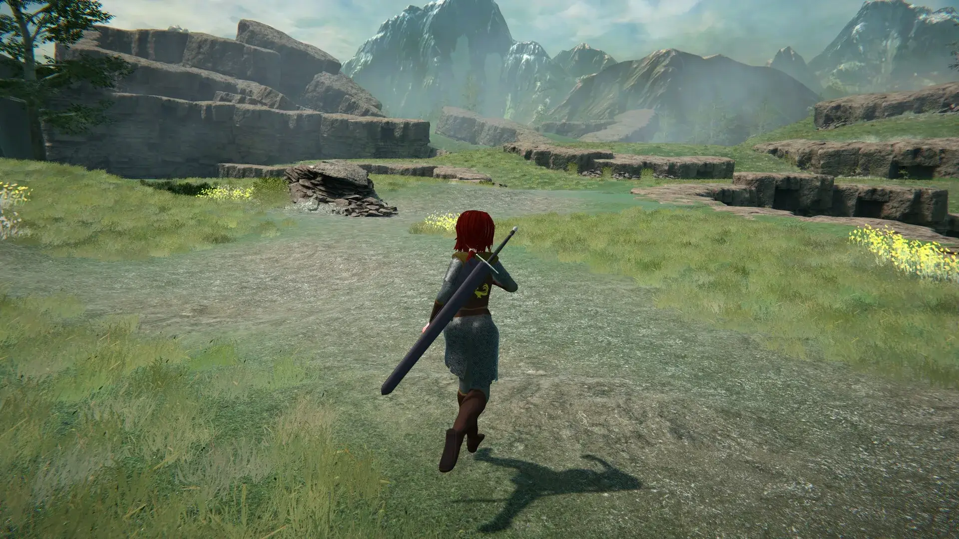 Capture officielle d’UNPAINTED montrant son univers d’action-aventure