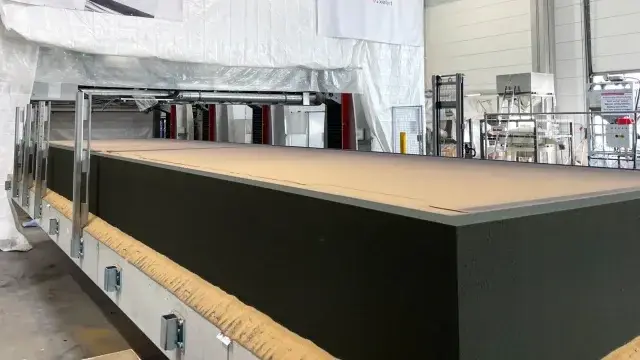 Large VX9000 sand bed during a printing job