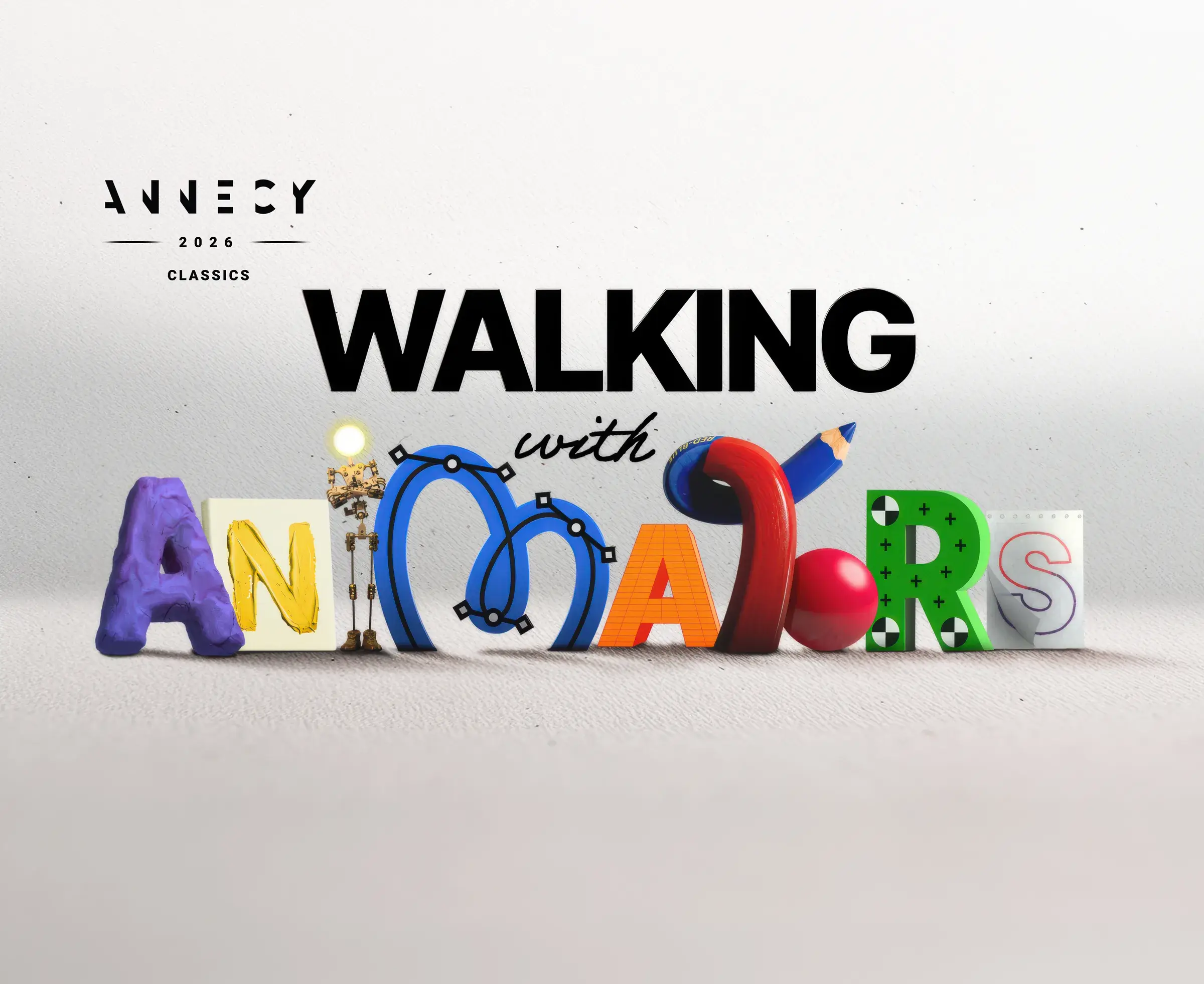Visuel officiel de Walking with Animators présenté à Annecy Classics